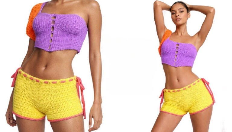 Summer Crochet Strappy Booty Shorts Pattern