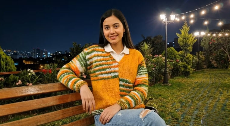 Easy Crochet Knit Sweater Pattern Aurora for Beginners (2)