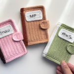 Mini Crochet Book Wallet Pattern for Everyday Cards
